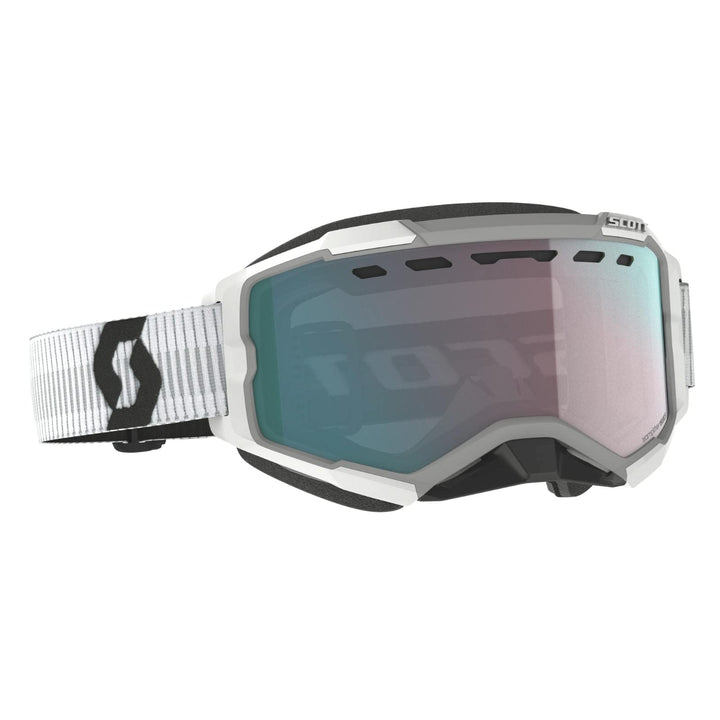 Scott Fury Snow Cross Weisse Brille (White/Black,One Size)