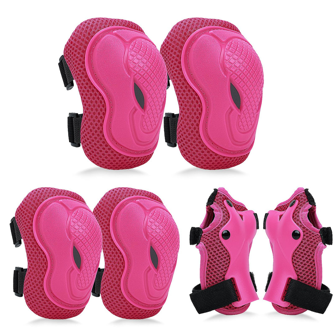 Kinder Knieschoner Ellenbogenschoner und Handgelenkschoner Set, Schützer Set[6pcs] für Kinder Kniesc
