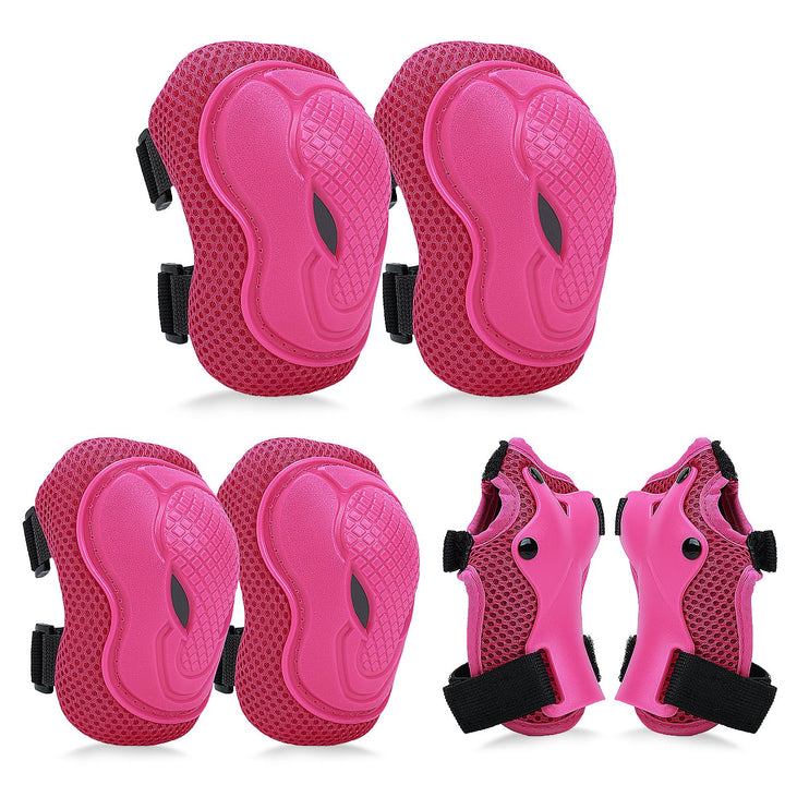 Kinder Knieschoner Ellenbogenschoner und Handgelenkschoner Set, Schützer Set[6pcs] für Kinder Kniesc