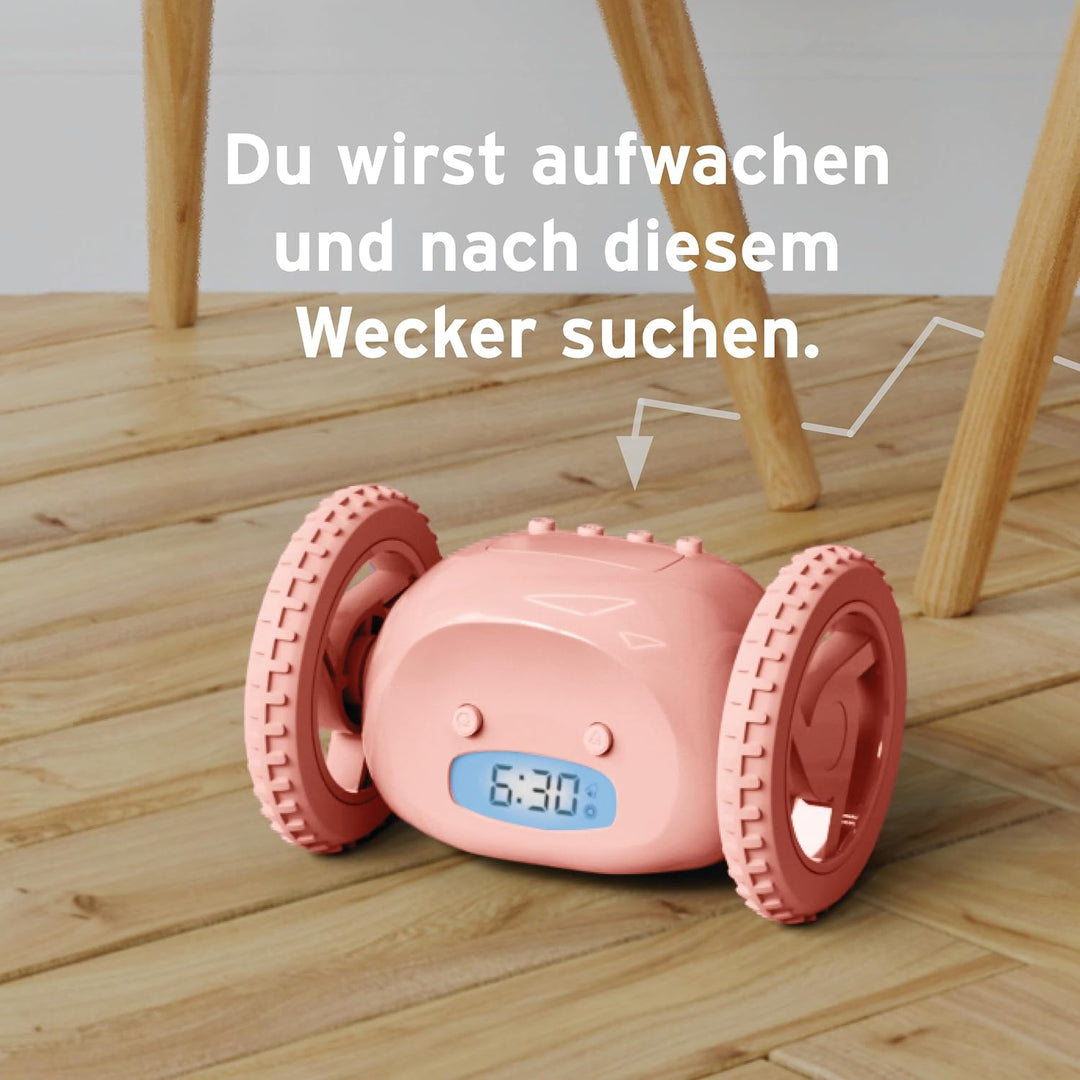 CLOCKY Lauter Wecker für schwere Schläfer auf Rädern (Erwachsene Kinder) Weglaufen, Fahrender, Sprin