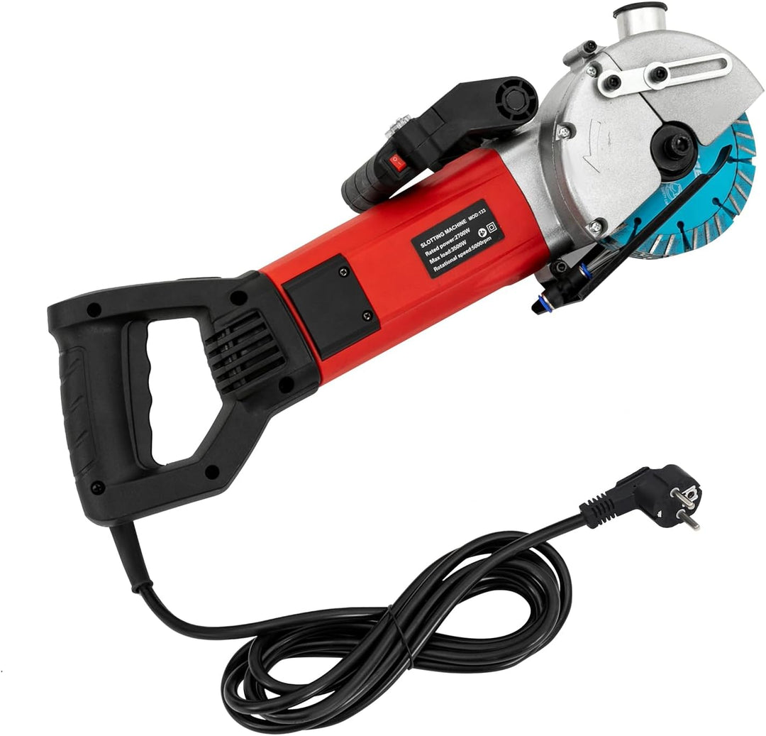 Mauernutfräse Schlitzmaschine 3500W 5000rpm Betonfräse Nutfräsen 133mm Sägeblatt Max. Schnitttiefe: