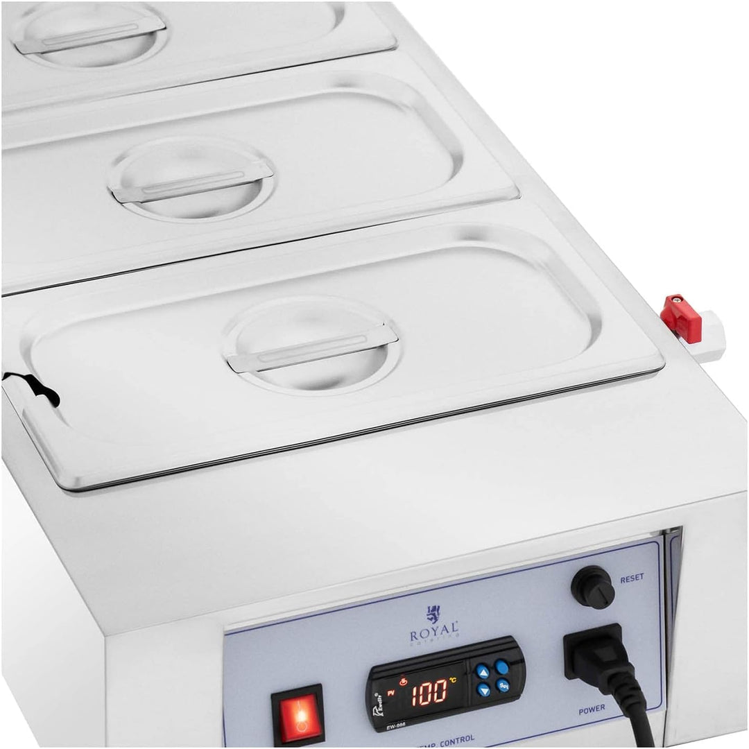 Royal Catering RC_CMM_02 Schokoladenschmelzgerät 3 x 3,2 l bis 100 °C Schokoladenschmelzer Schokolad