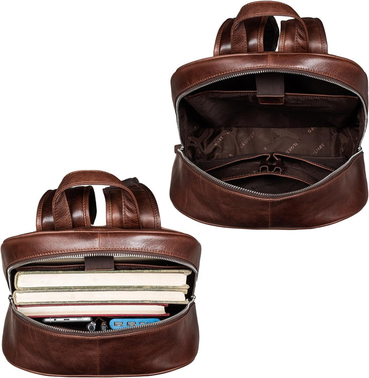 STILORD 'Etienne' Laptop Rucksack Leder 15 Zoll Business Rucksack Damen Leder Herren Notebook Rucksa