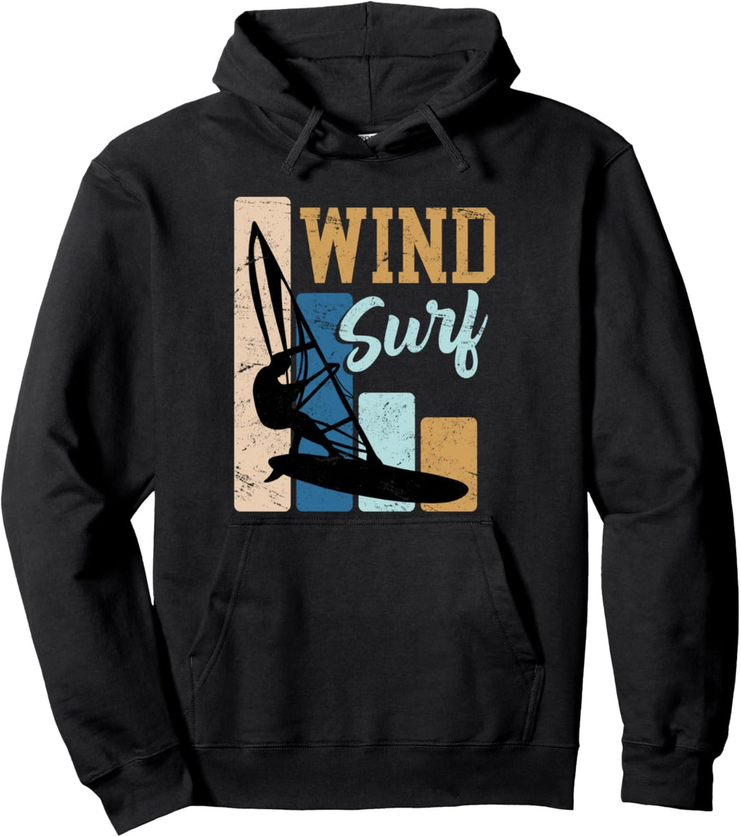 Windsurfer Geschenk Windsurf Vintage Retro Surfer Pullover Hoodie