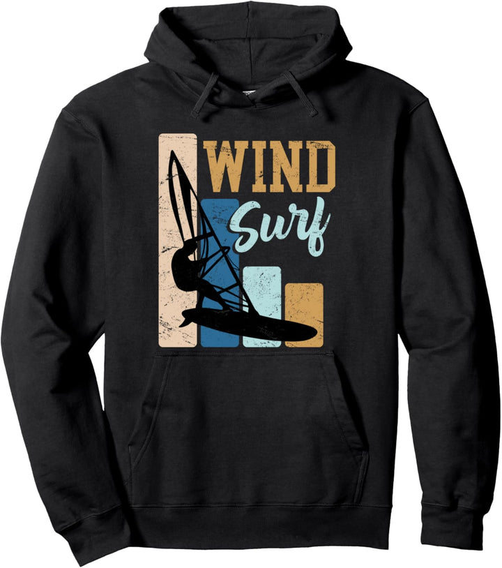 Windsurfer Geschenk Windsurf Vintage Retro Surfer Pullover Hoodie
