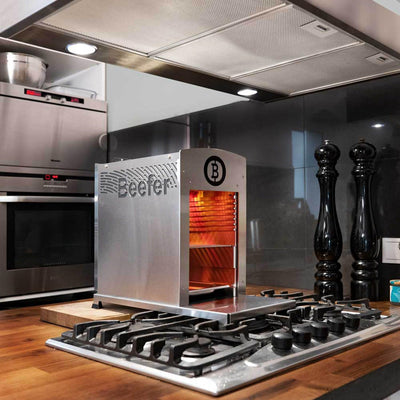 E-Beefer PRO Elektro-Oberhitzegrill, 800°C, 5 Minuten Aufheizzeit, GS-geprüft, für Innen- und Aussen