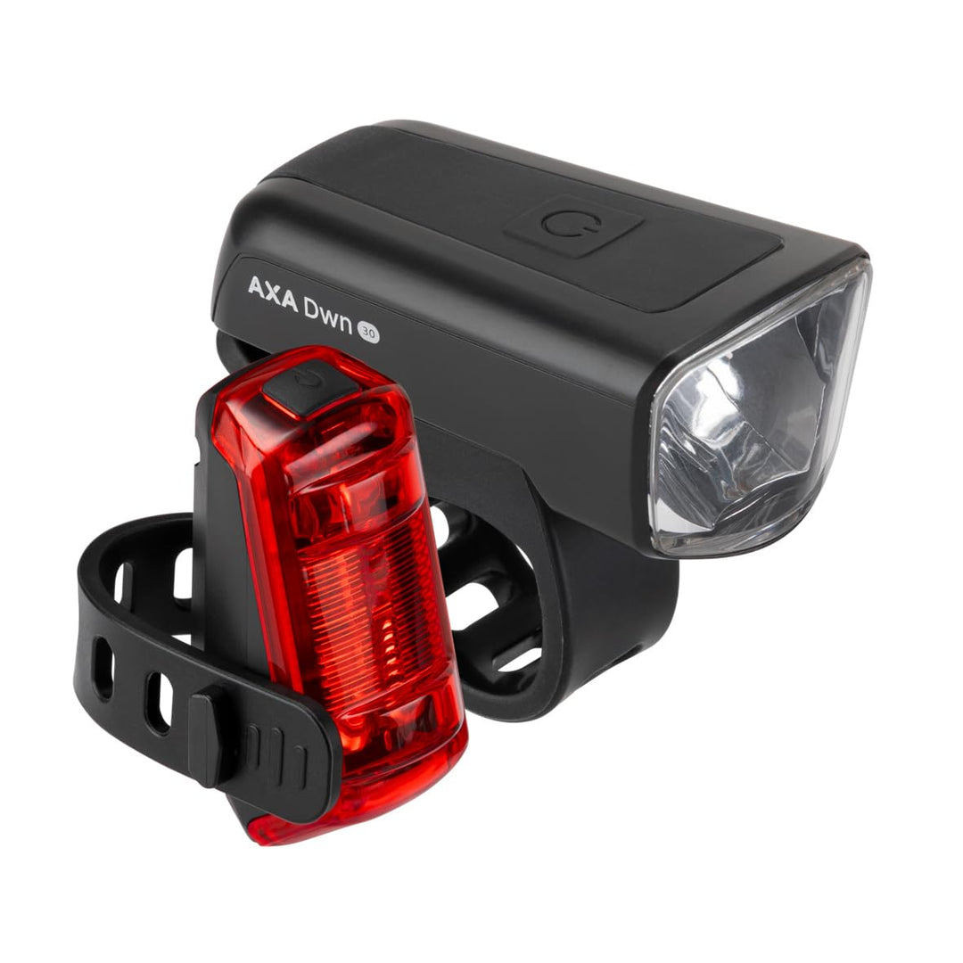 AXA Dwn 30/50 Lux Fahrradlichter – USB aufladbar Dwn 30 Lux Set, Dwn 30 Lux Set