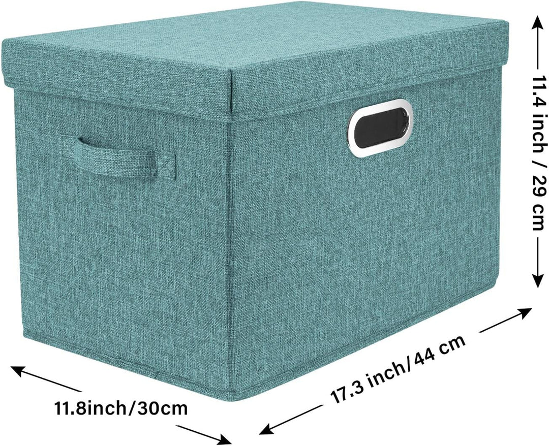 TYEERS Aufbewahrungsbox mit Deckel Gross, Stoff, Faltbare, Waschbare, Kisten Aufbewahrung mit Deckel