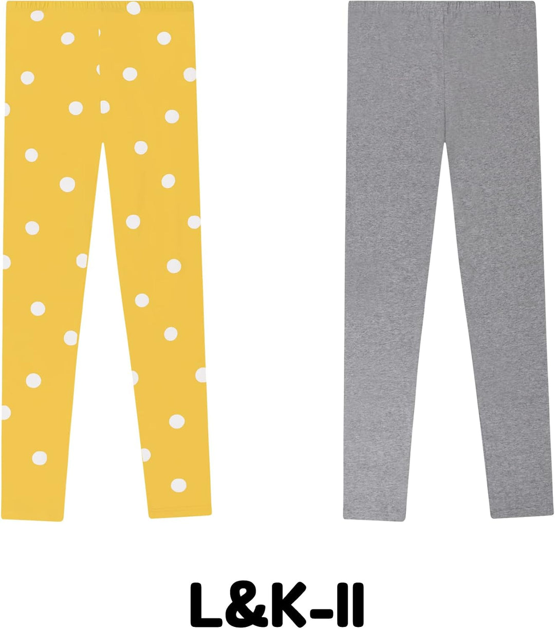 L&amp;K-II 2/3/5er Pack Kinder Leggings Mädchen Tanzhosen Baby Leggings Turnhosen Baumwolle Verschiedene
