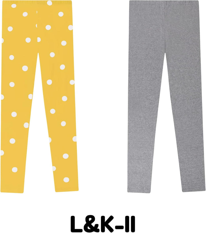 L&amp;K-II 2/3/5er Pack Kinder Leggings Mädchen Tanzhosen Baby Leggings Turnhosen Baumwolle Verschiedene