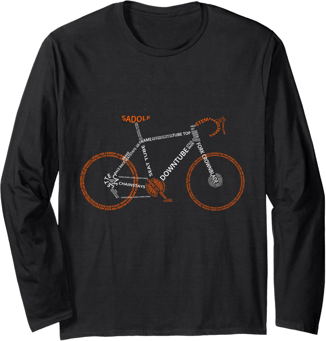 Rennrad - lustiges Fahrrad-Design Langarmshirt