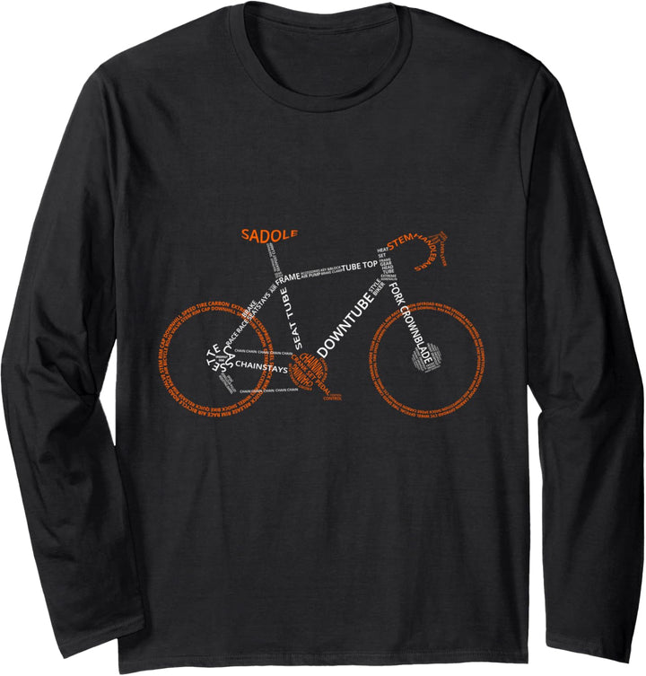Rennrad - lustiges Fahrrad-Design Langarmshirt