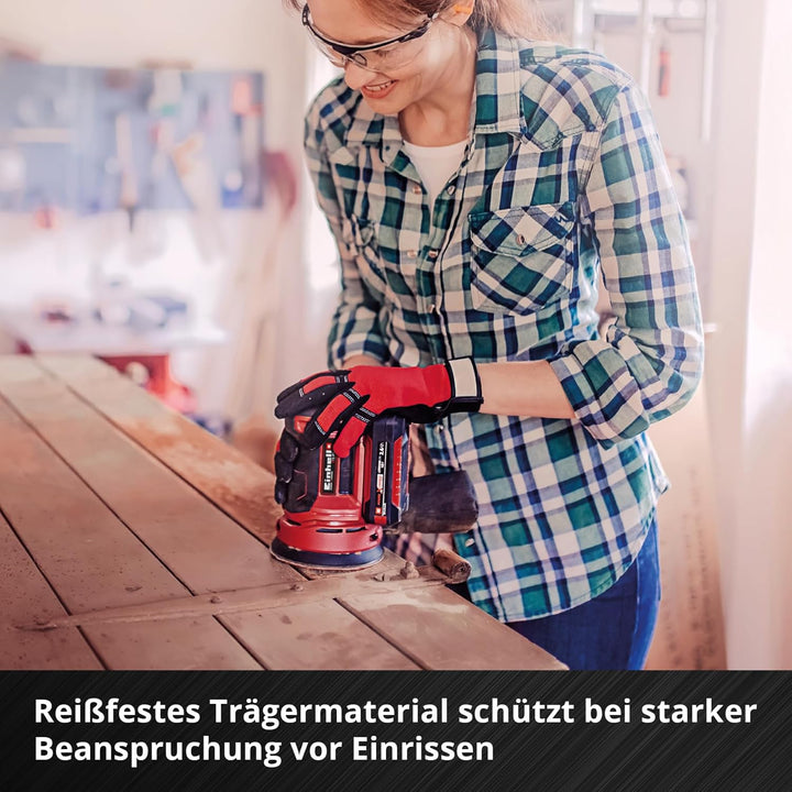 Einhell Schleifscheiben, Ø 125 mm, K120, 50-tlg. (Aluminiumoxid, Klett, 8-Loch, Ø125 mm, Teilkreis 6