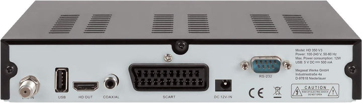 Megasta Sat-Receiver Megasat HD 350, 12 / 230 Volt