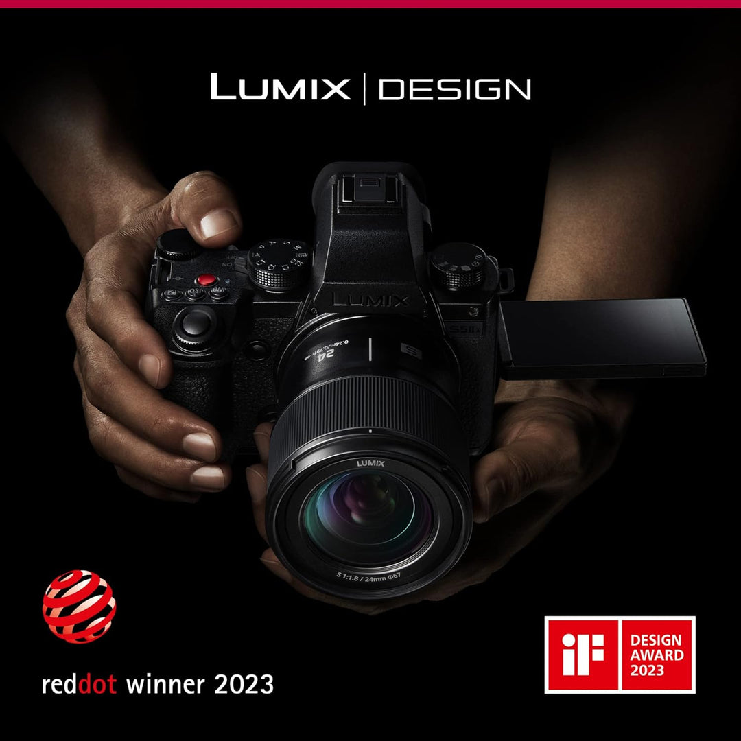Panasonic LUMIX DC-S5M2XE Spiegellose Vollformatkamera, 4K 60p &amp; 6K 30p unbegrenzte Aufnahme, Flip S