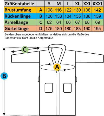 Gräfenstayn® Damen & Herren Kuschelfleece Bademantel ohne Kapuze mit Öko-Tex Standard 100 in Grösse