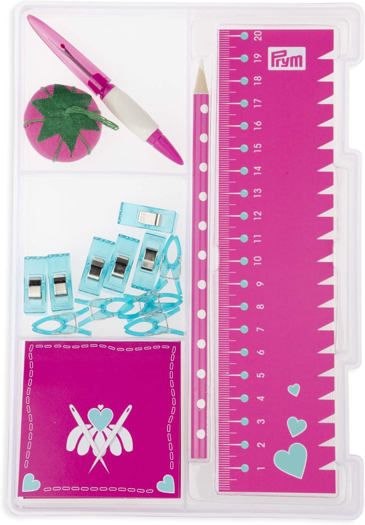 Prym 651223 Love Starter Set Nähen Mint Nähset, pink, 25 x 17 x 6,5 cm 25 x 17 x 6,5 cm Pink, 25 x 1
