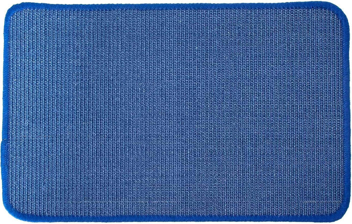 Primaflor Katzen-Kratzmatte - Blau, 100 x 100 cm, Rutschhemmende Sisalmatte für Krallenpflege, Robus