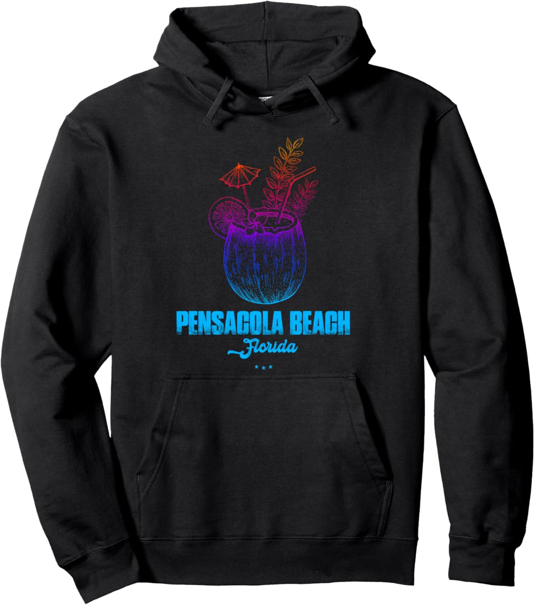 Pensacola Beach Souvenir - Florida Reminder Pullover Hoodie