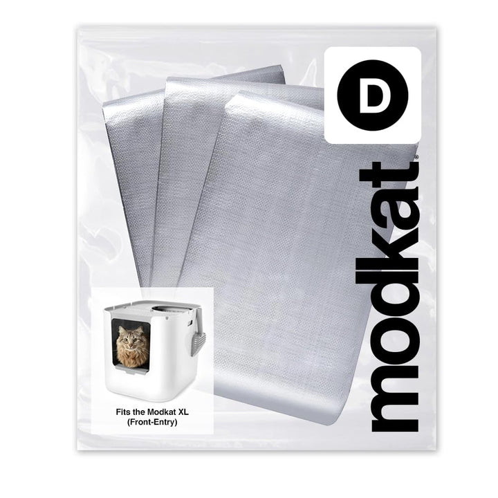 Modkat XL Front-Entry Katzentoilettenauskleidung (Type D) - 3 Pack Grau, Grau