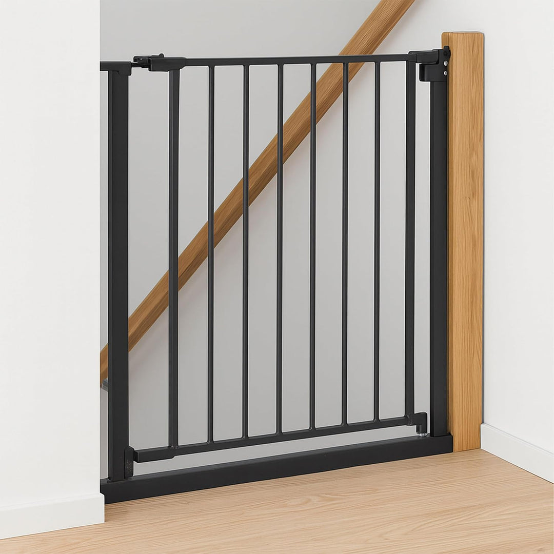 Relaxdays Treppenschutzgitter, 75–80 cm, ohne Bohren, Baby &amp; Kleinkind, Treppe &amp; Tür, Türgitter zum