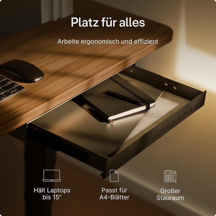 Desktronic Schreibtisch-Organizer, Untertisch-Aufbewahrungsbox, Schreibtisch für Büro Schule Homeoff
