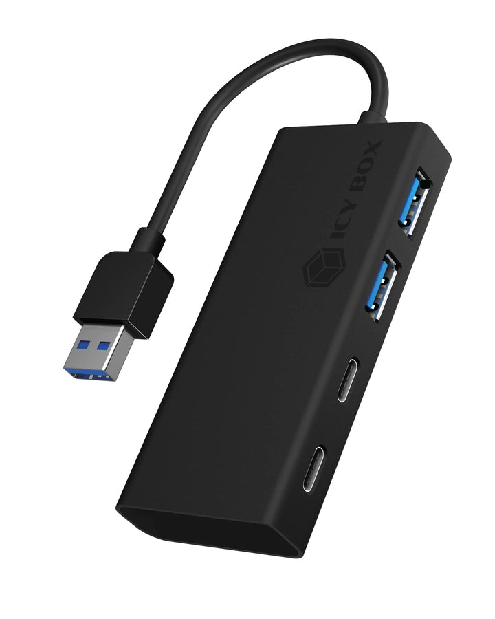 ICY BOX USB 3.0 Hub Type-A zu 2x Type-A USB Anschlüssen, IB-HUB1426-U3 USB-A Verbindung Single, USB-