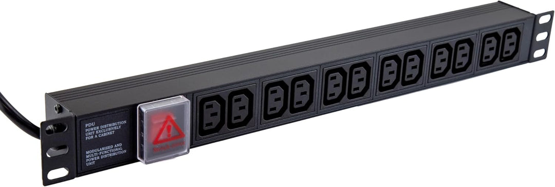 Strom Verteilen Einheit C20 Zum C13 12 Wege IEC Buchse 19 inch Horizontal PDU 16a [12 Way Horizontal