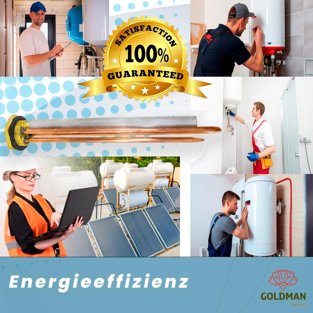 GOLDMAN SERVICE Heizkörper-Set für Elektro-Thermoskanne, Monoblock, mit Gewinde, 1¼ Zoll, Magnesium-