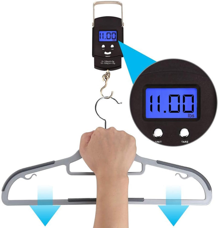 Kunststoff-Kleiderbügel, robust, für trockene und nasse Kleidung, mit rutschfesten Pads, platzsparen