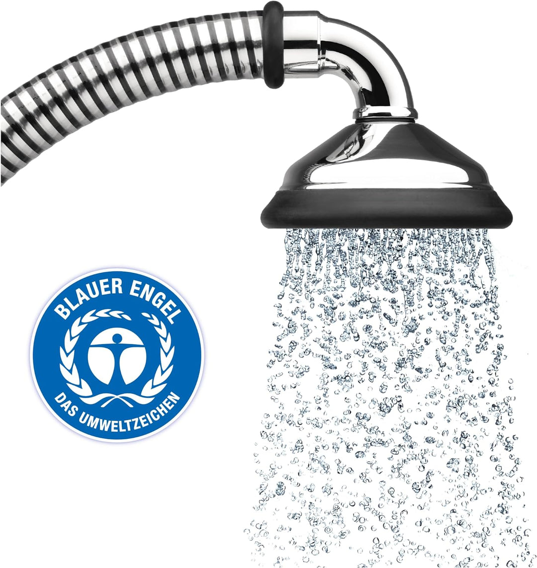 BUBBLE-RAIN Duschbrause espresso XL. Ausgezeichnet mit dem Blauen Engel. Nachhaltig duschen mit luft
