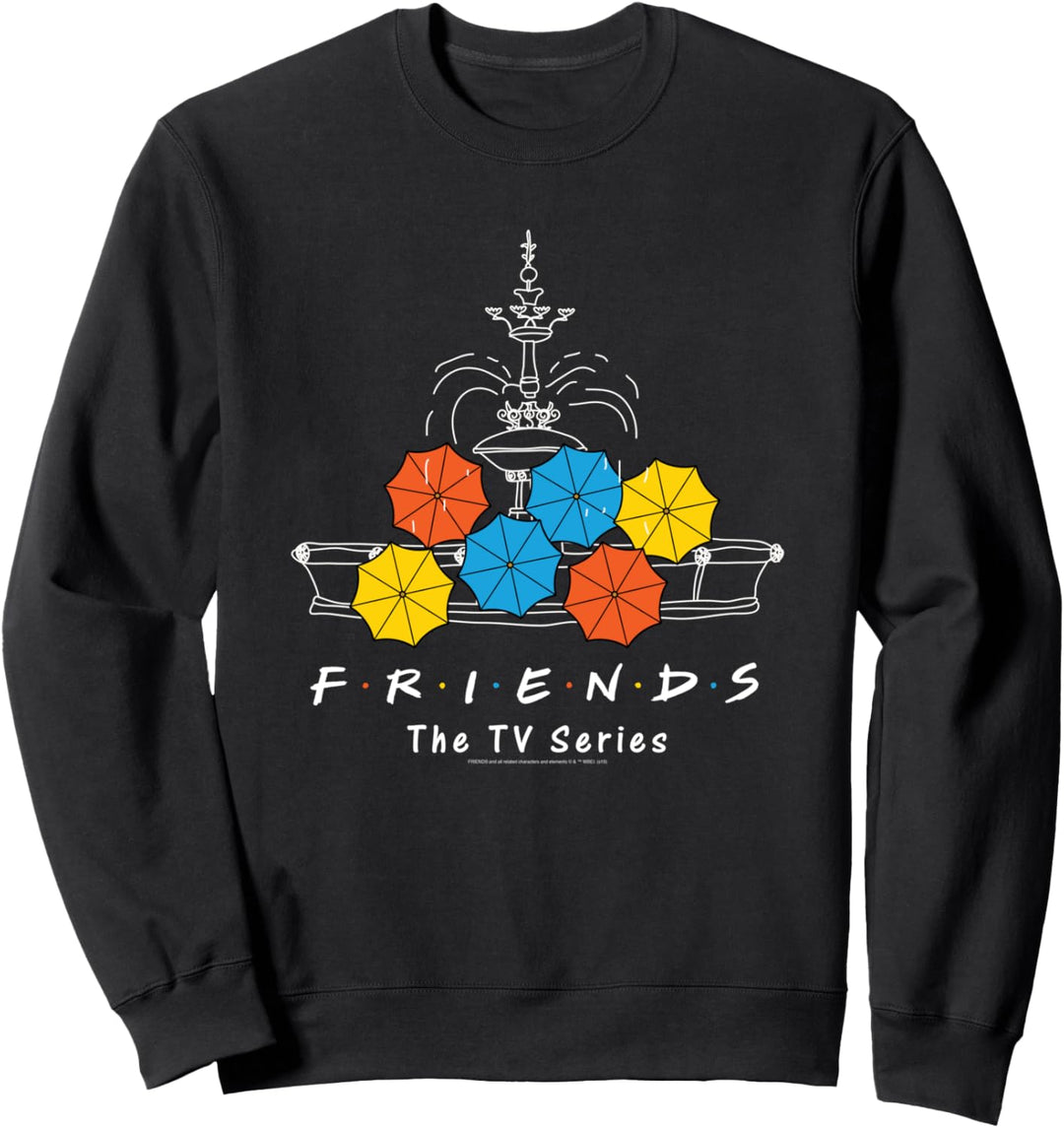 Friends Fountain And Umbrellas Sweatshirt