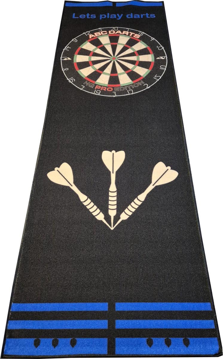 ABC Darts - Dartmatte - Anthrazitblau - 241 x 80 cm