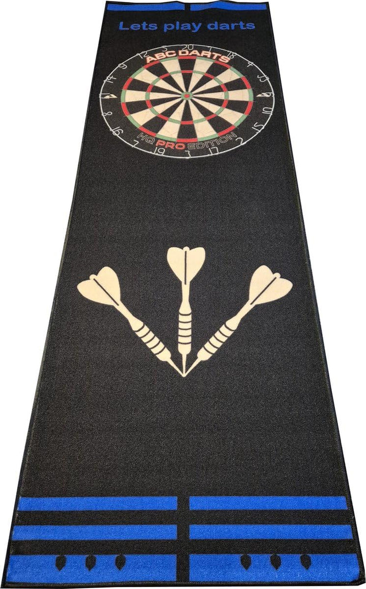 ABC Darts - Dartmatte - Anthrazitblau - 241 x 80 cm