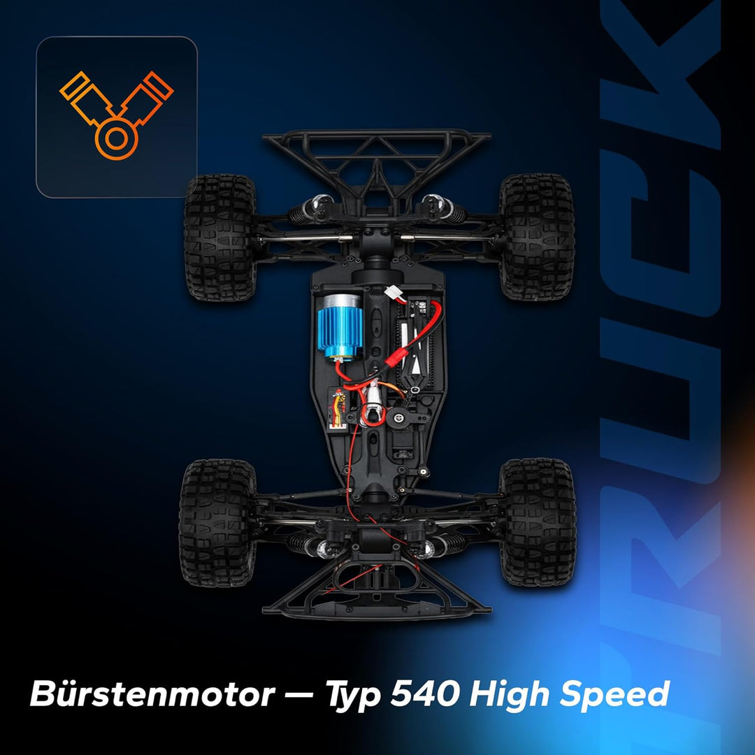 Overmax X-Hooligan Grosses Schnelles Ferngesteuertes Auto, Massstab 1:10, Geschwindigkeit 50 km/h Re