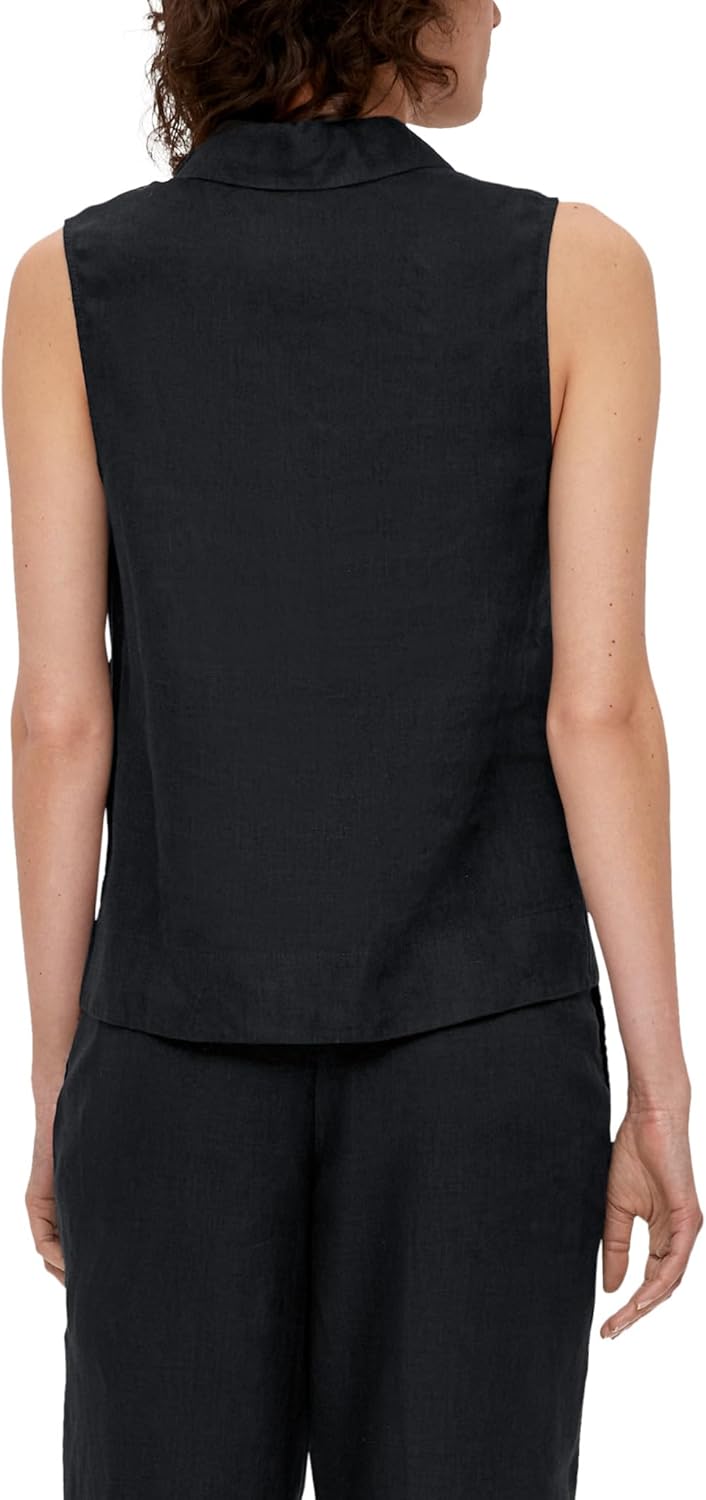 s.Oliver Damen 2131840 Bluse ärmellos 34 Schwarz 9999, 34 Schwarz 9999