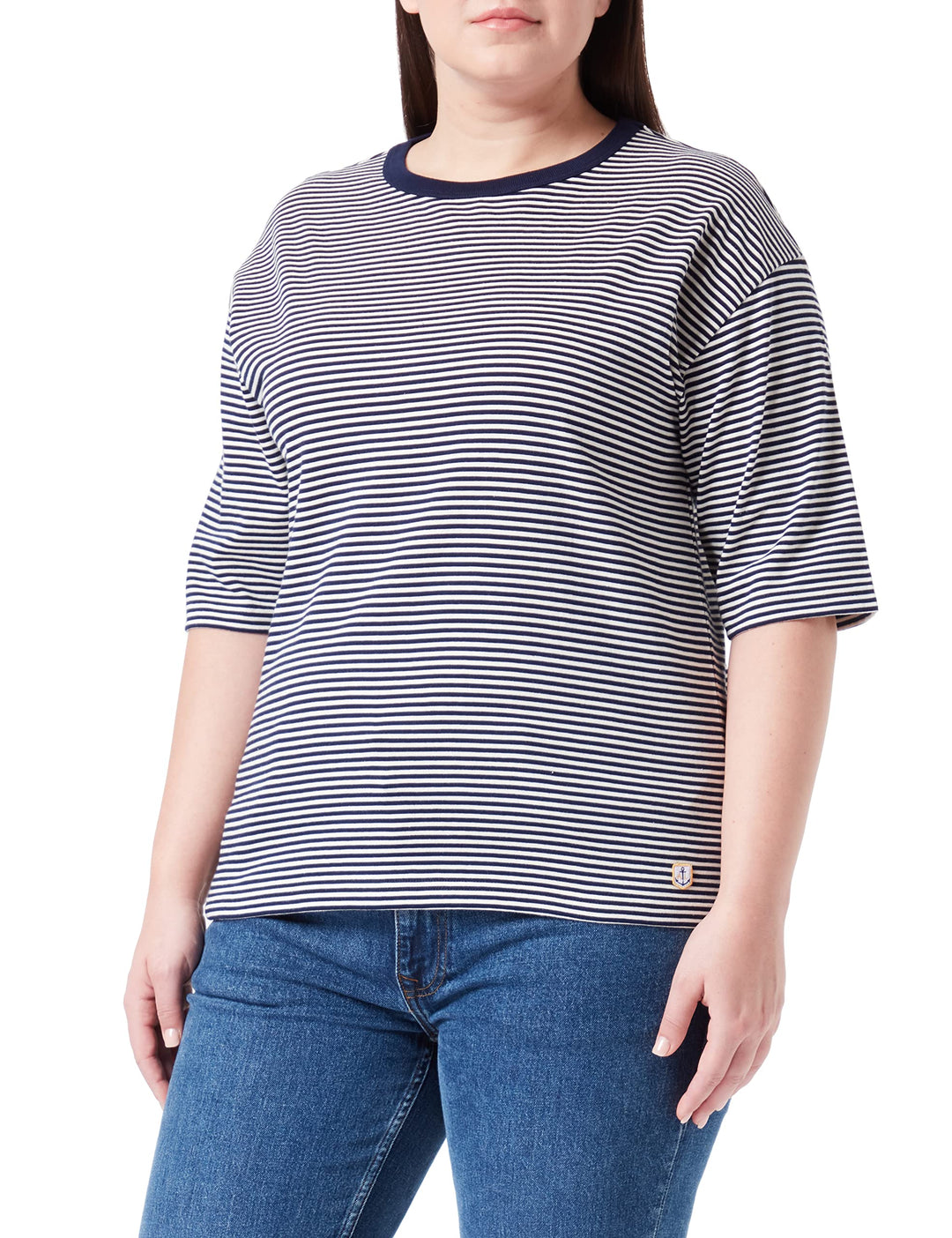 Armor Lux Damen Kurzarm Eéritage T-Shirt XS Seal/Natur, XS Seal/Natur