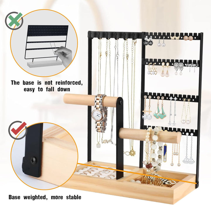 Kingling Schmuckständer, Schmuckhalter Schmuck-Organisator Schmuckständer Ständer zur Aufbewahrung v