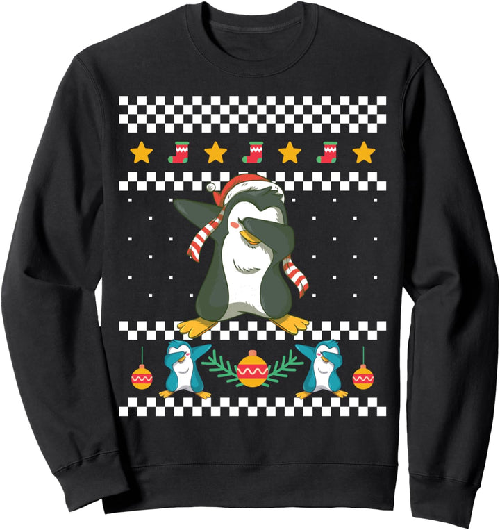 DABBING PINGUIN! Hässliches Weihnachtspullover-Design Dab Sweatshirt