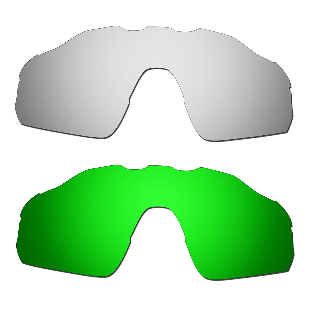 HKUCO verstärken Männer Ersatzgläser für Oakley Radar EV Pitch Titan/Emerald Grün Sunglasses