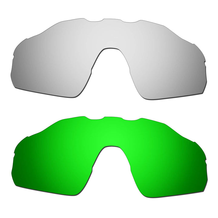 HKUCO verstärken Männer Ersatzgläser für Oakley Radar EV Pitch Titan/Emerald Grün Sunglasses