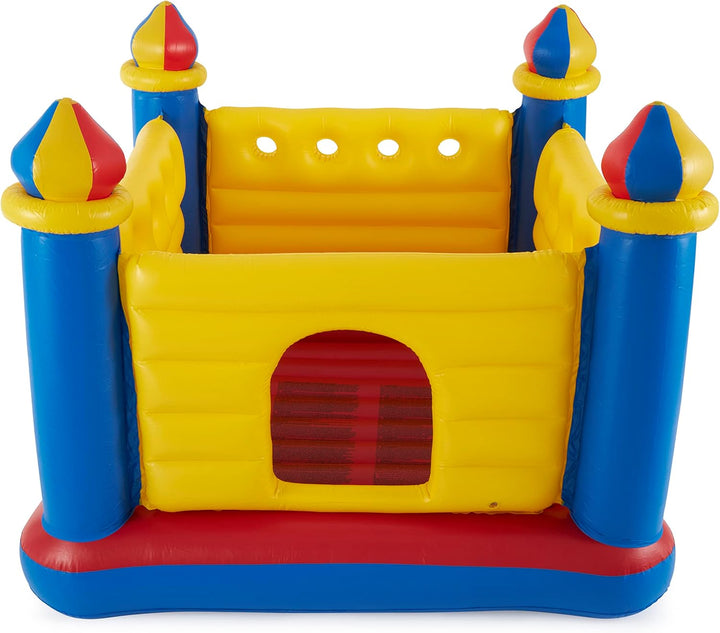 Intex 48259NP Jump-O-Lene Castle Bouncer - Aufblasbare Hüpfburg - 175 x 175 x 135 cm, Rot/Blau/Gelb