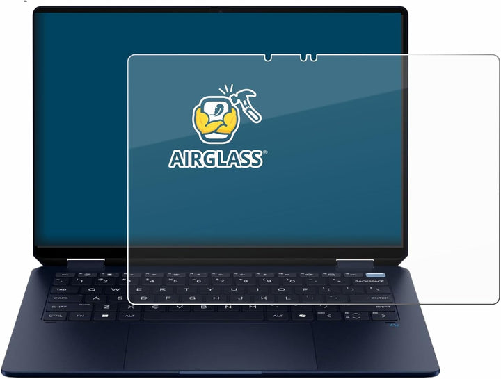 BROTECT Schutzglas für HP OmniBook Ultra Flip 14-fh Schutzfolie Panzer Folie Glas[Extrem Kratzfest 9