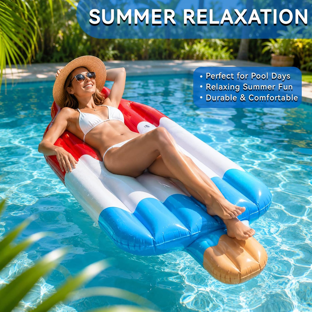 riesige aufblasbare, Luftmatratze Wasser Bett,182×76×25cm, Wasserhängematte Schwimmbett,Schwimmmatra
