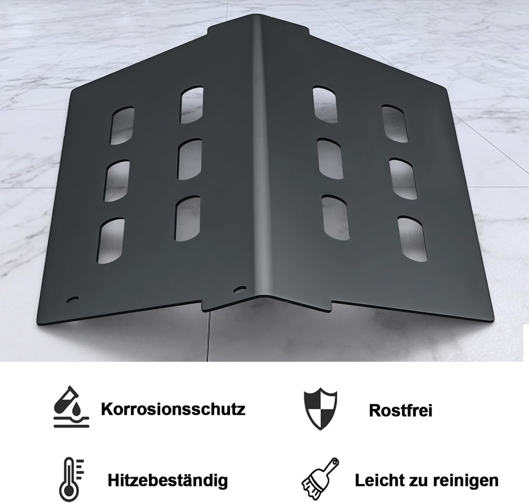 7620 Hitzereflektor & 44,5CM Flavorizer Bar für Weber Genesis 300 Series,Brennerabdeckung für Weber