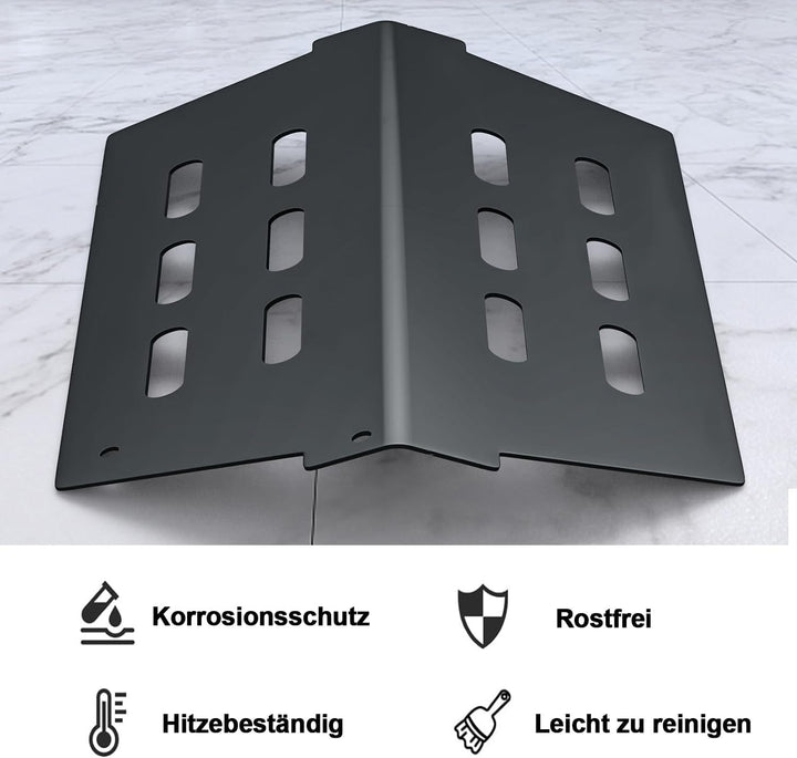 7620 Hitzereflektor & 44,5CM Flavorizer Bar für Weber Genesis 300 Series,Brennerabdeckung für Weber