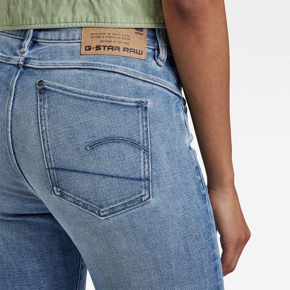 G-STAR RAW Damen Lhana Skinny Wmn Jeans 24W / 28L Blau (Sun Faded Niagara D19079-c051-d898), 24W / 2