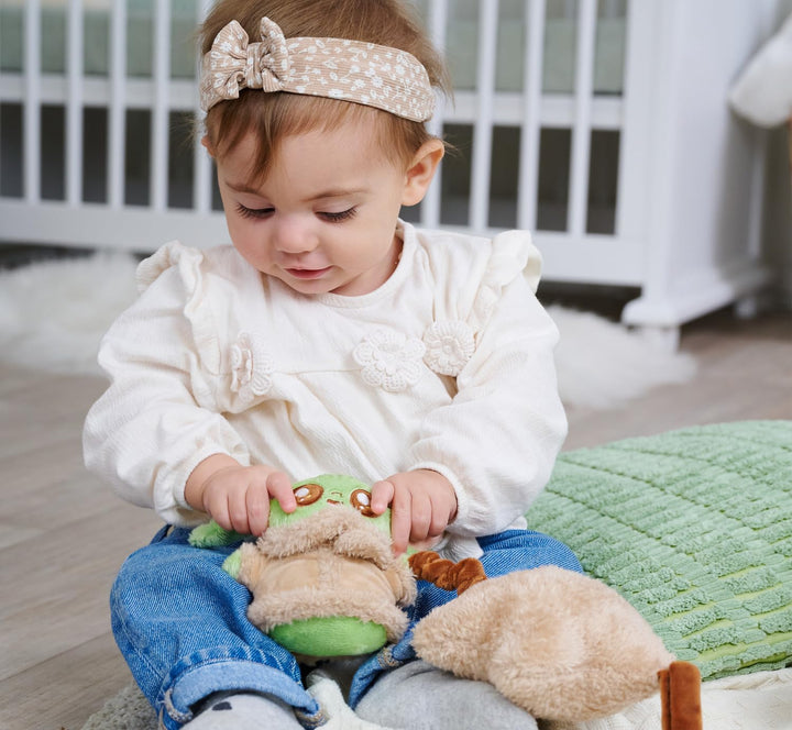 Disney Grogu Spieluhr aus Plüsch – Kuscheltier mit Einschlafmelodie, weicher Stoff, detailreicher Ch