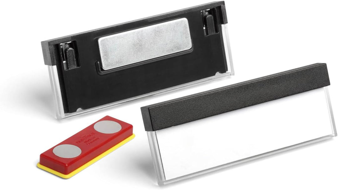 Durable Namensschild Select, 17 x 67 mm, mit Magnet, Packung à 25 Stück, schwarz, 850501 17 x 67 mm