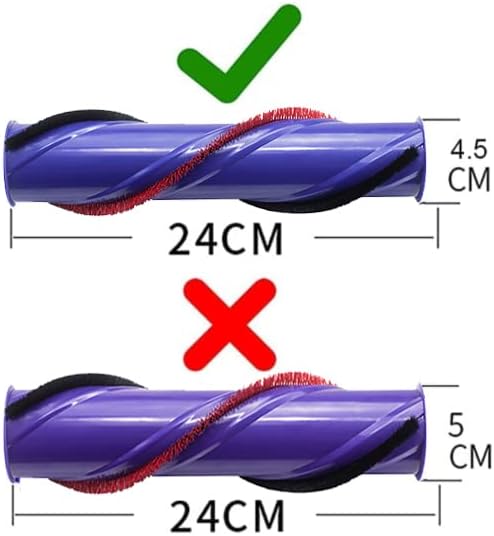Bamboost Ersatz-Bürstenrolle, Zubehör-Set für Dyson V6, V7 Ersatzteil Staubsauger Teil 966821-01, 96